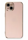 Mey İthalat®   iPhone 13 Kılıf Volet Silikon - Pembe