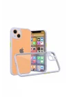 Mey İthalat®   iPhone 13 Mini Kılıf Miami Şeffaf Silikon - Lila