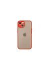 Mey İthalat®   iPhone 13 Mini Kılıf Montreal Silikon Kapak - Kırmızı