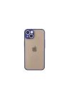 Mey İthalat®   iPhone 13 Mini Kılıf Montreal Silikon Kapak - Lacivert