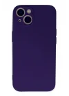 Mey İthalat®  iPhone 13 Mini Kılıf Nano içi Kadife Silikon - Mor