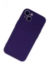 Mey İthalat®  iPhone 13 Mini Kılıf Nano içi Kadife Silikon - Mor
