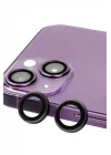 Mey İthalat®  iPhone 13 Mini Raze Metal Kamera Lens - Siyah