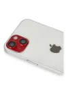 Mey İthalat®  iPhone 13 Pers Alüminyum Kamera Lens - Kırmızı