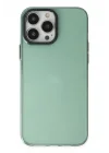 Mey İthalat®   iPhone 13 Pro Kılıf Anka PC Sert Metal Kapak - Yeşil