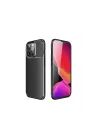 Mey İthalat®  iPhone 13 Pro Kılıf Auto Focus Karbon Kapak - Siyah