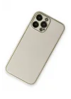 Mey İthalat®   iPhone 13 Pro Kılıf Coco Deri Silikon Kapak - Beyaz