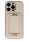 Mey İthalat®  iPhone 13 Pro Kılıf Coco Elit Kapak - Gold