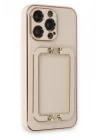 Mey İthalat®  iPhone 13 Pro Kılıf Coco Elit Kapak - Gold