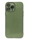Mey İthalat®   iPhone 13 Pro Kılıf Fly Lens Silikon - Yeşil