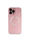 Mey İthalat®  iPhone 13 Pro Kılıf Jack Magneticsafe Lens Silikon - Rose Gold