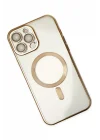Mey İthalat®   iPhone 13 Pro Kılıf Kross Magneticsafe Kapak - Gold