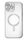 Mey İthalat®   iPhone 13 Pro Kılıf Kross Magneticsafe Kapak - Gümüş