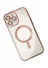 Mey İthalat®   iPhone 13 Pro Kılıf Kross Magneticsafe Kapak - Rose