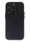 Mey İthalat®  iPhone 13 Pro Kılıf Luko Lens Silikon - Siyah
