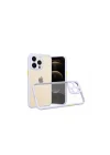 Mey İthalat®   iPhone 13 Pro Kılıf Miami Şeffaf Silikon - Lila