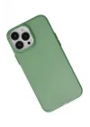 Mey İthalat®  iPhone 13 Pro Kılıf Modos Metal Kapak - Koyu Yeşil