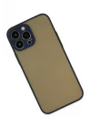Mey İthalat®   iPhone 13 Pro Kılıf Montreal Silikon Kapak - Lacivert