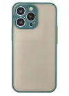 Mey İthalat®   iPhone 13 Pro Kılıf Montreal Silikon Kapak - Yeşil