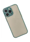 Mey İthalat®   iPhone 13 Pro Kılıf Montreal Silikon Kapak - Yeşil