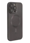 Mey İthalat®   iPhone 13 Pro Kılıf Moshi Lens Magneticsafe Silikon - Füme