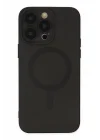 Mey İthalat®   iPhone 13 Pro Kılıf Moshi Lens Magneticsafe Silikon - Siyah