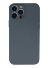 Mey İthalat®  iPhone 13 Pro Kılıf Nano içi Kadife Silikon - Gri