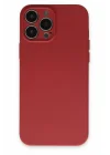 Mey İthalat®   iPhone 13 Pro Kılıf Nano içi Kadife Silikon - Kiremit