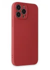 Mey İthalat®   iPhone 13 Pro Kılıf Nano içi Kadife Silikon - Kiremit