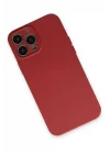 Mey İthalat®   iPhone 13 Pro Kılıf Nano içi Kadife Silikon - Kiremit