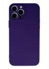 Mey İthalat®  iPhone 13 Pro Kılıf Nano içi Kadife Silikon - Mor