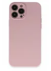 Mey İthalat®   iPhone 13 Pro Kılıf Nano içi Kadife Silikon - Pembe
