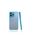 Mey İthalat®  iPhone 13 Pro Kılıf Platin Silikon - Mavi
