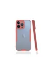 Mey İthalat®  iPhone 13 Pro Kılıf Platin Silikon - Pembe