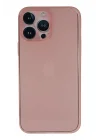 Mey İthalat®  iPhone 13 Pro Kılıf PP Ultra İnce Kapak - Pembe