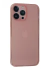 Mey İthalat®  iPhone 13 Pro Kılıf PP Ultra İnce Kapak - Pembe