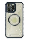 Mey İthalat®  iPhone 13 Pro Kılıf Prag Magneticsafe Kapak - Lacivert