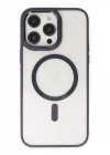 Mey İthalat®  iPhone 13 Pro Kılıf Room Magneticsafe Silikon - Derin Mor