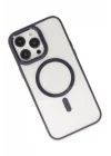 Mey İthalat®  iPhone 13 Pro Kılıf Room Magneticsafe Silikon - Derin Mor