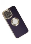Mey İthalat®   iPhone 13 Pro Kılıf Store Silikon - Derin Mor