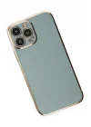 Mey İthalat®   iPhone 13 Pro Kılıf Volet Silikon - Açık Yeşil