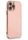 Mey İthalat®   iPhone 13 Pro Kılıf Volet Silikon - Pembe