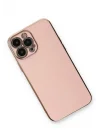 Mey İthalat®   iPhone 13 Pro Kılıf Volet Silikon - Pembe