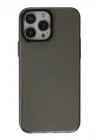 Mey İthalat®   iPhone 13 Pro Max Kılıf Anka PC Sert Metal Kapak - Siyah