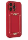 Mey İthalat®  iPhone 13 Pro Max Kılıf Coco Elit Kapak - Kırmızı