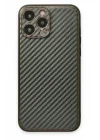 Mey İthalat®   iPhone 13 Pro Max Kılıf Coco Karbon Silikon - Füme