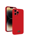 Mey İthalat®  iPhone 13 Pro Max Kılıf Kelvin Kartvizitli Silikon - Kırmızı