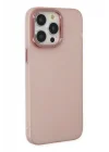 Mey İthalat®   iPhone 13 Pro Max Kılıf Modos Metal Kapak - Pembe