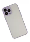 Mey İthalat®   iPhone 13 Pro Max Kılıf Montreal Silikon Kapak - Mor