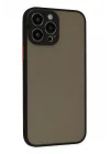 Mey İthalat®   iPhone 13 Pro Max Kılıf Montreal Silikon Kapak - Siyah